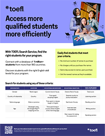 TOEFL Search Service Flyer thumbnail
