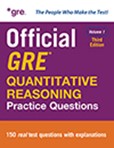 Image miniature des questions officielles de pratique du GRE sur le raisonnement quantitatif volume 1, deuxième édition