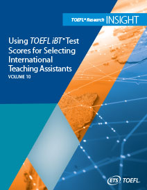 télécharger Utiliser les scores des tests TOEFL iBT pour sélectionner des assistants d’enseignement internationaux
