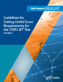télécharger les directives pour définir des exigences de score utiles pour le test TOEFL iBT