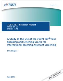 En savoir plus sur une étude sur l’utilisation des scores de parole et d’écoute orale au test TOEFL iBT pour le dépistage international des assistants d’enseignement