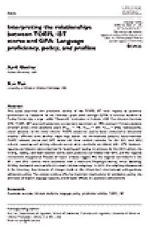 En savoir plus sur l’interprétation de la relation entre les scores TOEFL iBT et la moyenne générale : maîtrise linguistique, politiques et profils