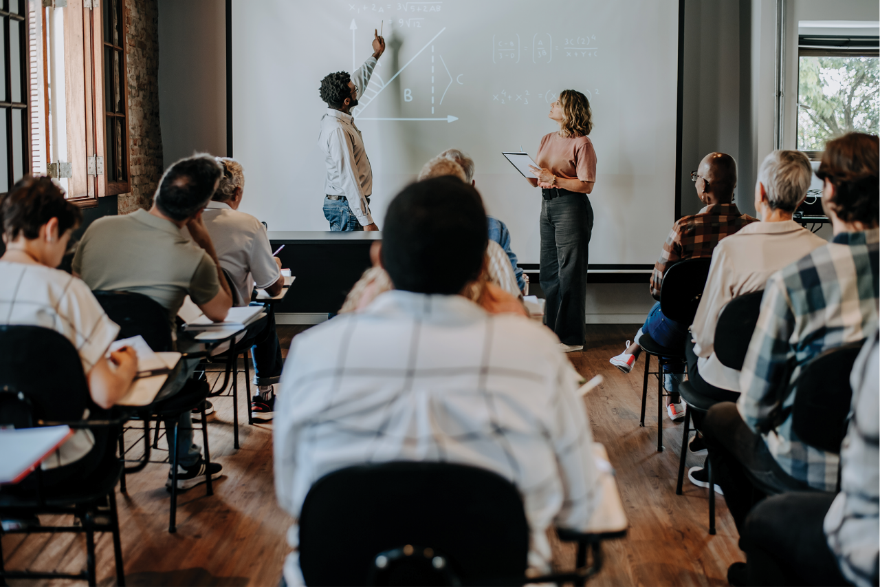 Teacher Teaching Math